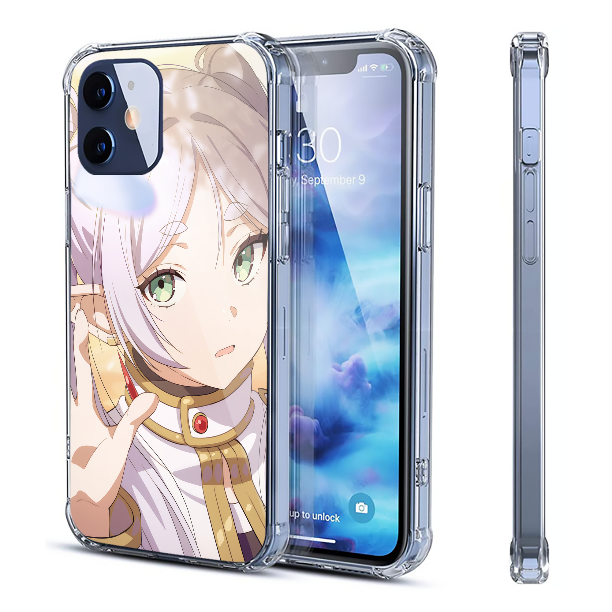 （画像用） 葬送のフリーレン Frieren 【iPhone 12シリーズ対応】透明スマホケース（クリアソフトケース）